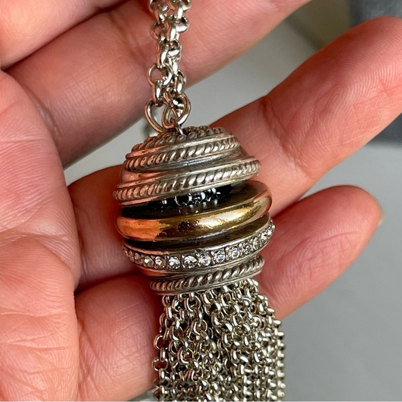 BRIGHTON | Neptune's Rings Tassel 38" - 40" Adjustable 4" Drop Pendant Necklace - Picture 3 of 14